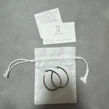 blanc lits 실버 후프 귀걸이