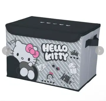 최저가! 미사용 새상품 시마무라 키티 뚜껑 포함 수납 박스