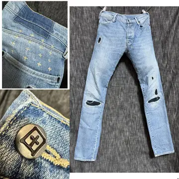 KSUBI 스비 데미지 가공 데님 청바지 리페어 수입 스트레치