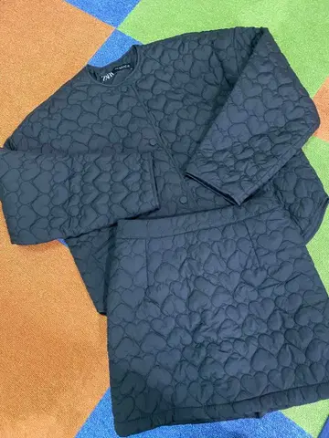 ZARA 블랙 퀼팅 셋업