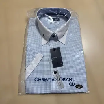 *미사용 새상품* 크리스찬 오라니 반팔 와이셔츠 쿨 비즈 L