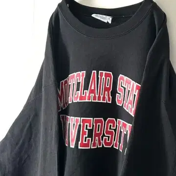 챔피온 MONTCLAIR 대학 맨투맨 3XL 블랙 블랙 구제 의류