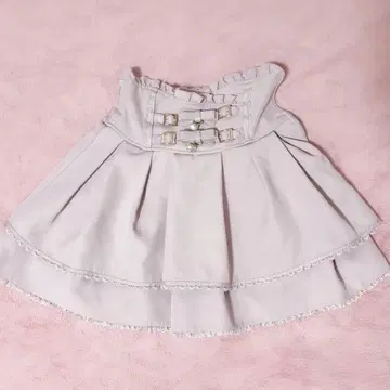 리즈리사 2연 리본 벨트 치마바지 LIZLISA