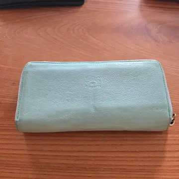 IL BISONTE 일비종떼 민트 그린 가죽 장지갑