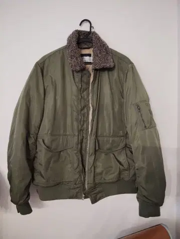 GAP 플리스 카라 부착 밀리터리 자켓 L