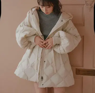 RUIRUE BOUTIQUE 퀼팅 다운 자켓