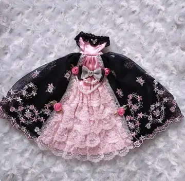 222cm 인형 블랙 핑크 드레스 3종 세트
