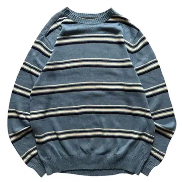 00s 세인트 존스 베이 보더 코튼 니트 구제 의류