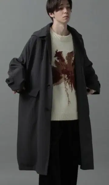 HARE 후드 돌먼 빅 스텐카라 코트