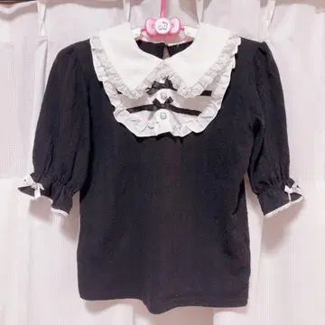 NOEMIE 노에미 더블 리본 케이블 자카드 티셔츠