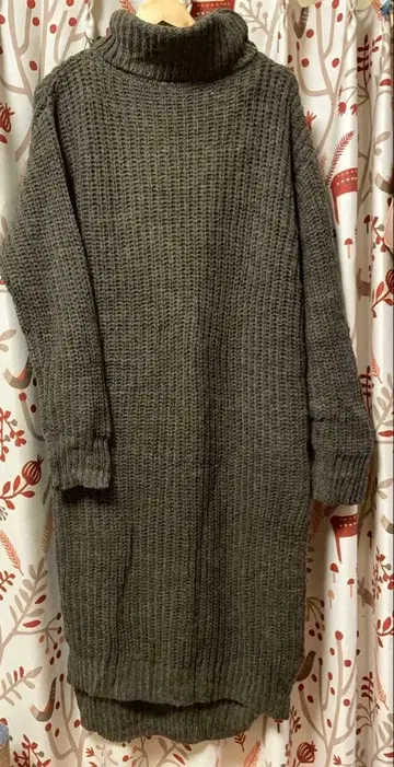 OUVRAGE CLASSE 터틀 니트 원피스 울 알파카