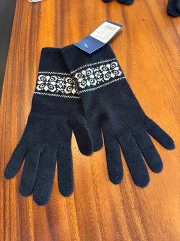 캐시미어 100% 장갑 블랙 몽골산