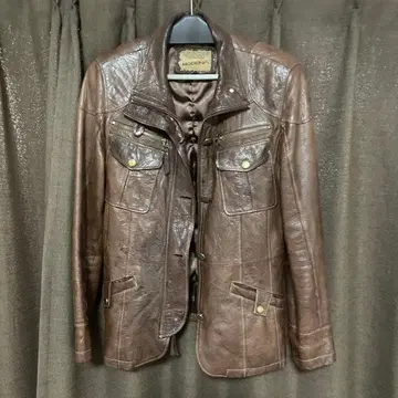 레어 vintage MODENA 브라운 양가죽 가죽 자켓 L 사이즈