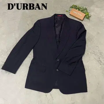 [ D'URBAN ] 던반 스트라이프 테일러드 자켓 네이비