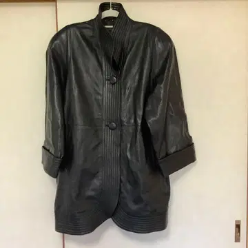 블랙 코트 양가죽 F