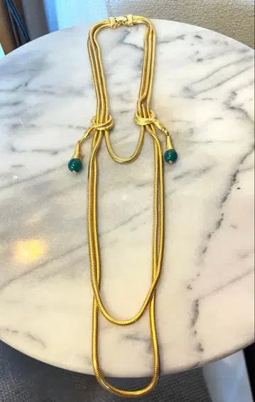 Vintage 뱀 모티브 목걸이