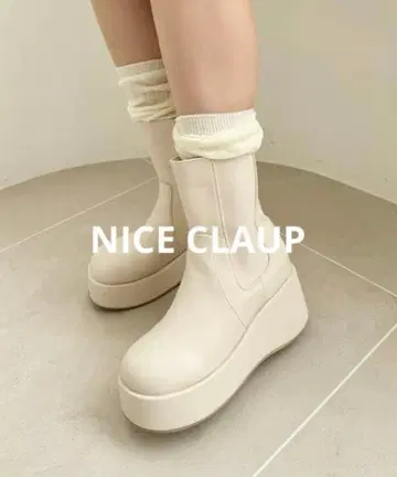 NICE CLAUP 사이드 고어 볼륨 밑창 숏부츠