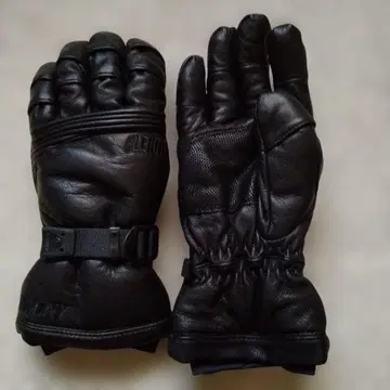 Flenor 스키 & 스노우보드용 가죽 그로브 블랙