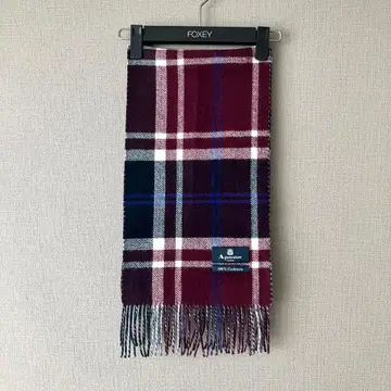 [ 미사용 새상품 ] Aquascutum 아쿠아 스큐텀 체크 무늬 머플러