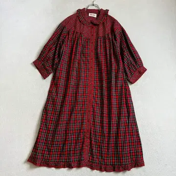 [ 컨디션 최상 ] PINK HOUSE 원피스 레드 타탄 체크 최근 모델