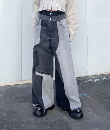 2회 착용 PAGEBOY 페이지 보이 리메이크 라이크 데님 블랙 25인치