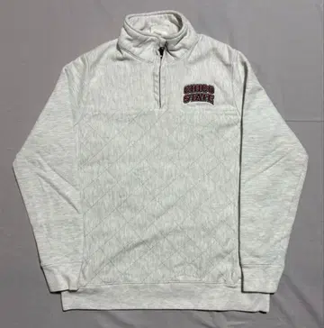 Champion 챔피온 리버스 위브 하프 지퍼 화이트