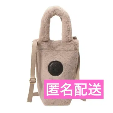 스타벅스 보틀 숄더백 퍼 베이지 홀리데이