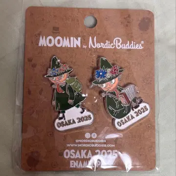 오사카 간사이 만박 한정판 핀 배지 무민 스너프킨