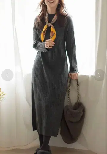 새상품 anysis 그레이 니트 원피스