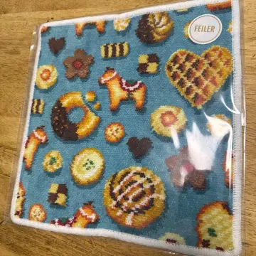 새상품 FEILER 페이러 피카타임 손수건 화이트