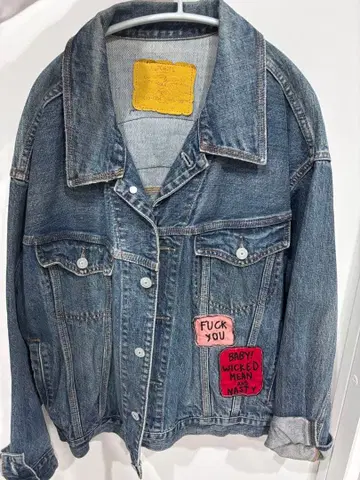 커스텀 패치 데님 자켓