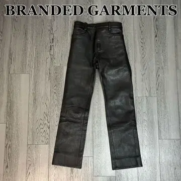 BRANDED GARMENTS 소가죽 가죽 팬츠 30