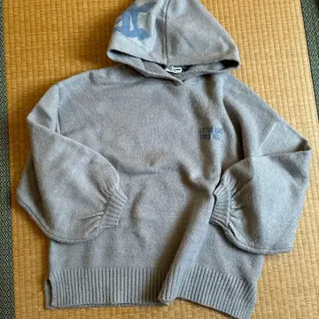 로데오 크라운즈 볼 로고 니트 후드티