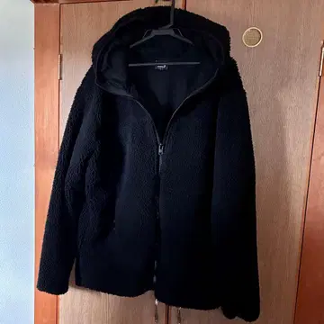 워크맨 불티에도 잘 타지 않는 러기지 플리스 자켓 블랙 L