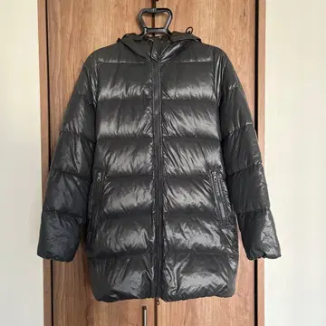 DUVETICA 8A KAPPA 후드 부착 롱 다운 자켓 그레이 40