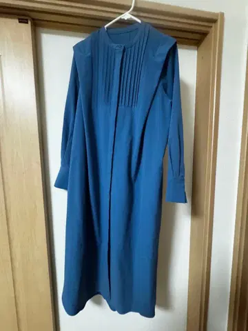 로리즈팜 플리츠 원피스 블루 프리 사이즈