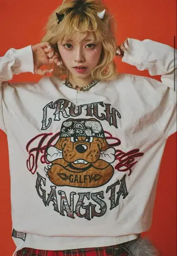 GALFY 치카노가루 Tee - White L