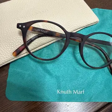 Knuth Marf 라운드 프레임 안경 케이스 포함