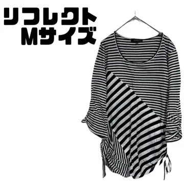 새상품급 리플렉트 보더 티셔츠 드레이프 디자인