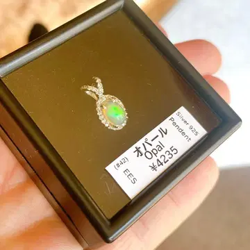 실버 925 에티오피아산 오팔 목걸이 참