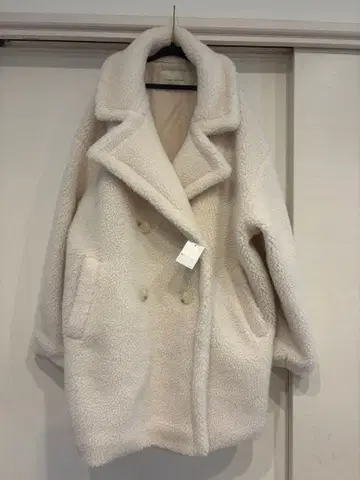 nano universe 보아 자켓 라이트 베이지