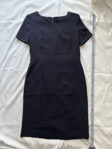 네이비 반팔 포멀 예복 원피스 세레모니