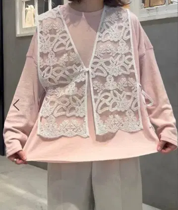 [ 새상품 ] nikoand - 니코앤드 2WAY 튤 코드 레이스 베스트