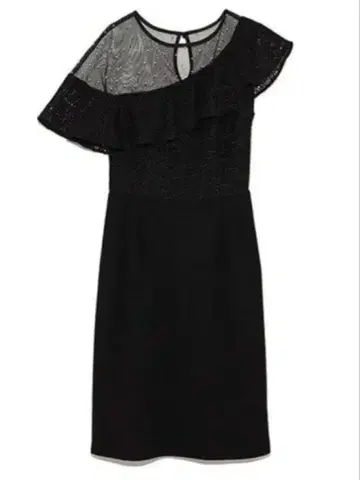 릴리 브라운 원숄더 드레스 원피스 블랙