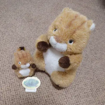 조이풀 메이트 TAKENOKO 레트로 다람쥐 봉제인형 2체 세트