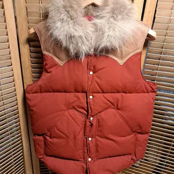 록키 마운틴 페더베드 다운 베스트 빨간색 퍼