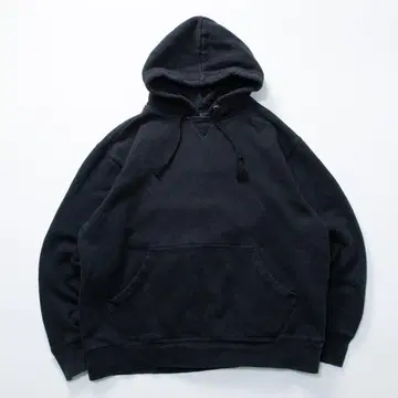 무지 후드티 블랙 숏 기장 짧은 기장 면 폴리