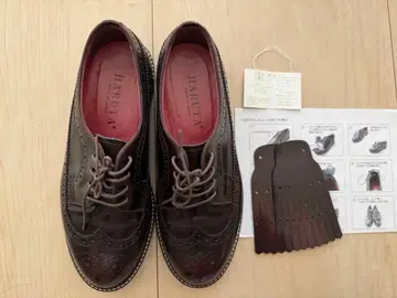 새상품급 HARUTA 다크 브라운 퀼트 부착