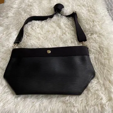 탑카피 블랙 스트라이프 숄더백