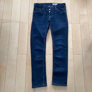 H&M 다크 네이비 스트레이트 데님 5 포켓